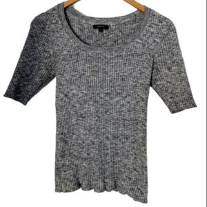 2X15$ RW&CO. Heather Gray Knit Sweater Size Medium Y2K